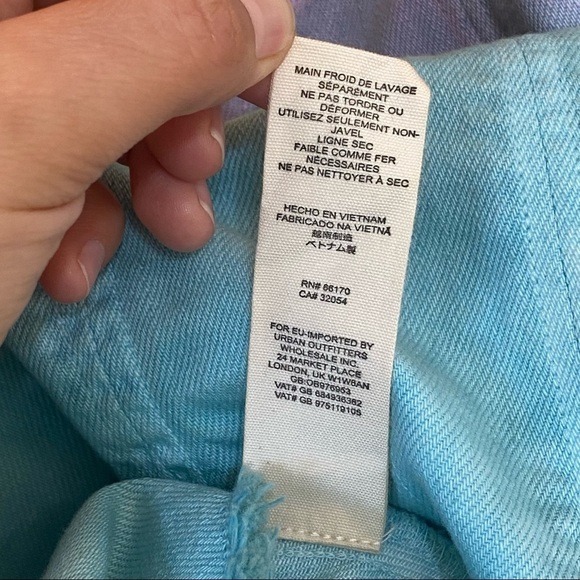 Free People We The Free Call On Me Dip-Dye Ombre 100% Cotton Denim Tank Top - Picture 13 of 16